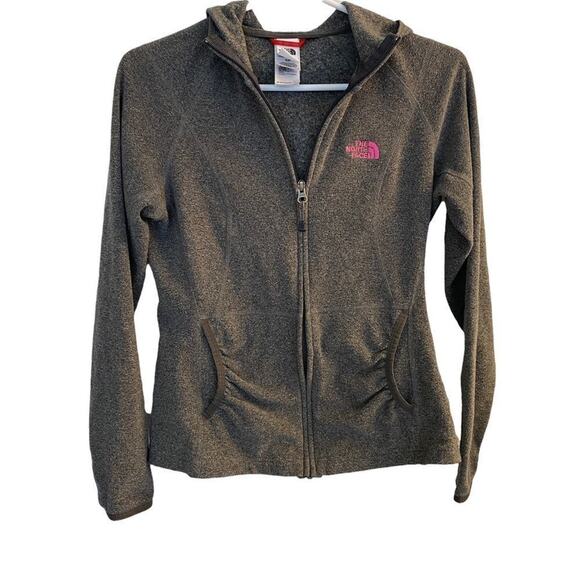 The North Face Gray Hooded Jacket Sz S - Picture 1 of 8